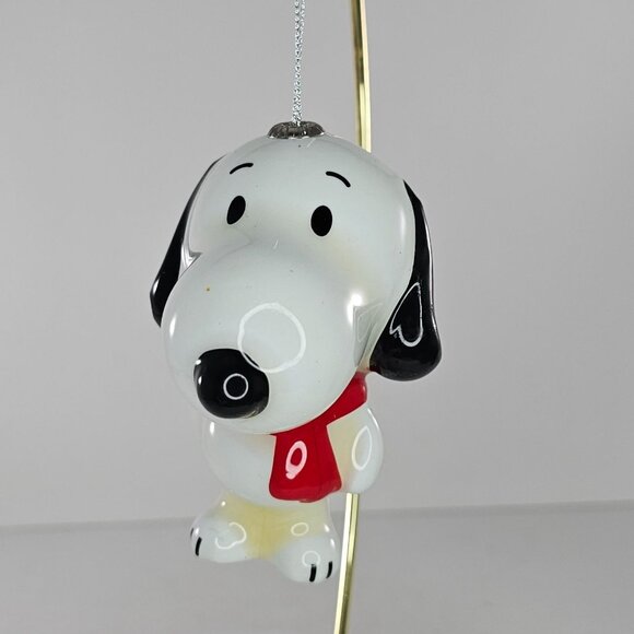 Snoopy Glass Christmas Ornament Hanging Decoration By Peanuts Worldwide LLC - Picture 2 of 8